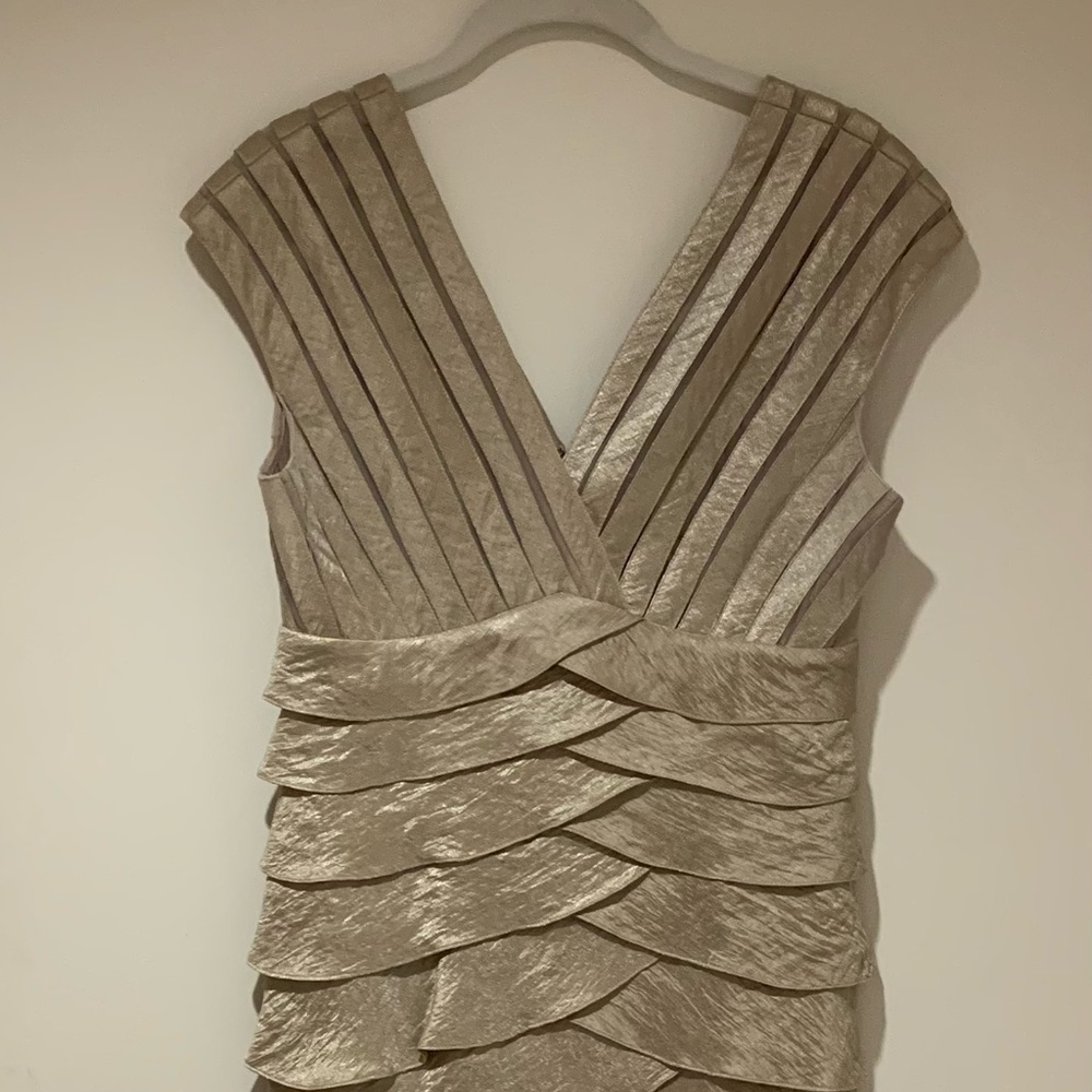 Beautiful Cache dress. Champagne color.